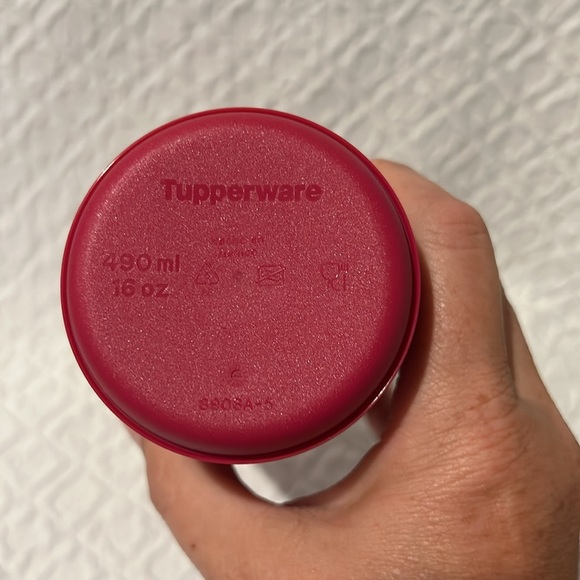 Like New Tupperware 16oz Eco-To-Go Tumbler Cup Hearts - Picture 6 of 13